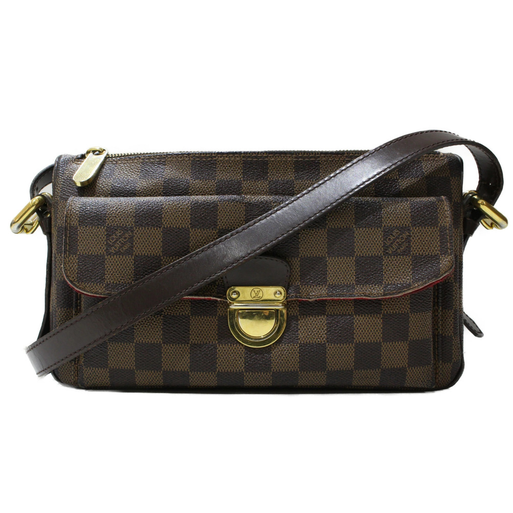 LOUIS VUITTON Ravello Shoulder Bag Damier Ebene Brown